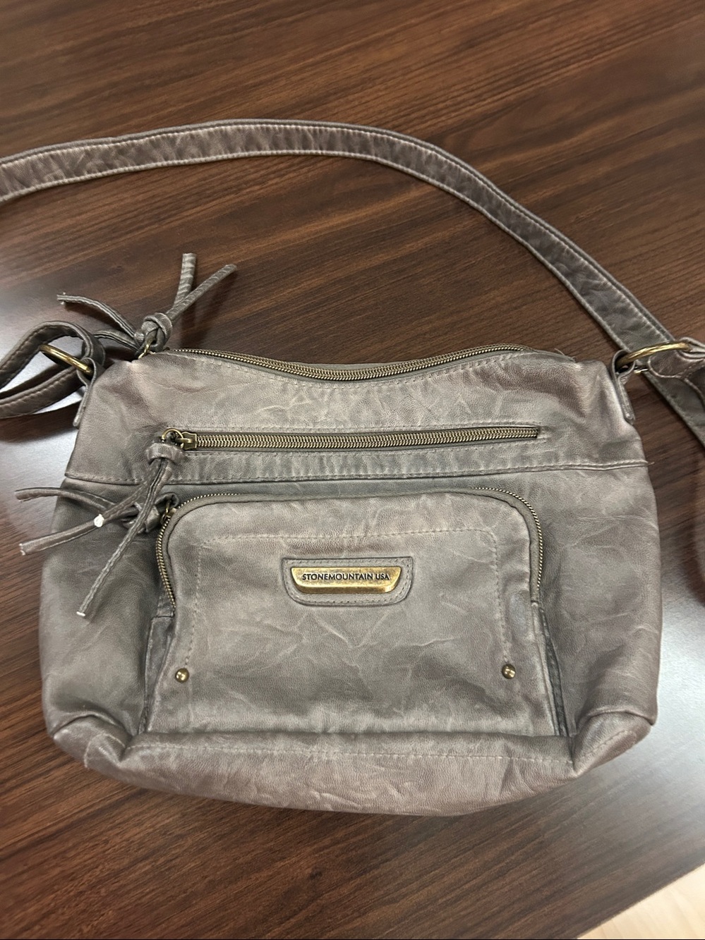 Stone Mountain USA Compact Olive Crossbody with Front Pocket